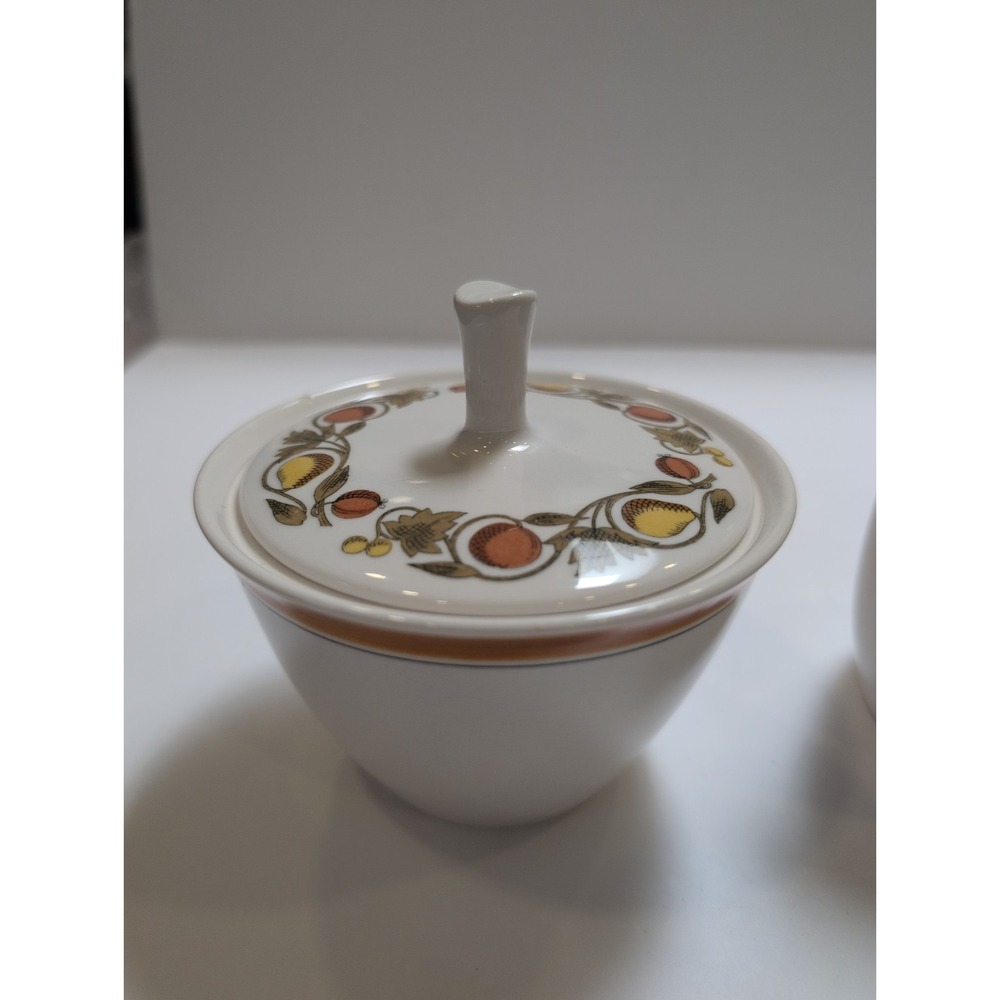 Franciscan Pickwick White Stone Ware Cream & Sugar Set - Picture 2 of 10